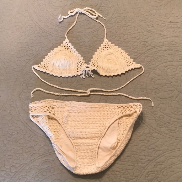 Sea & Ski Swimwear Other - Vintage Boho Crochet Bikini Swimsuit
